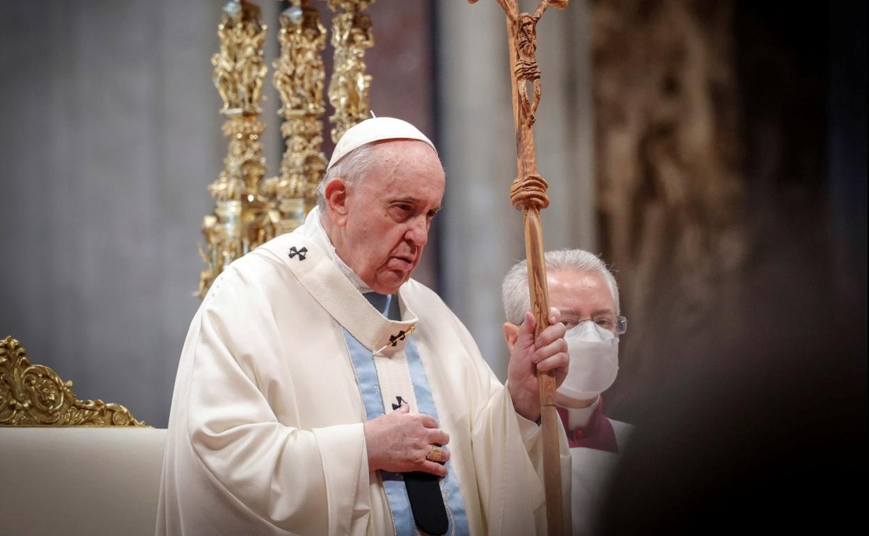 El papa Francisco, en la misa del pasado 1 de enero. 