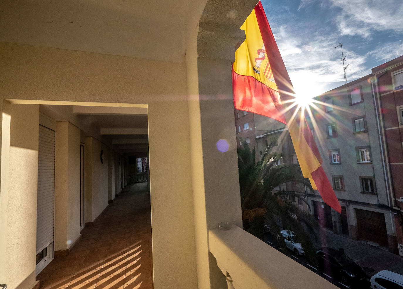 Fotos: El singular edificio de la residencia militar pervive sin estruendo en el centro de Logroño