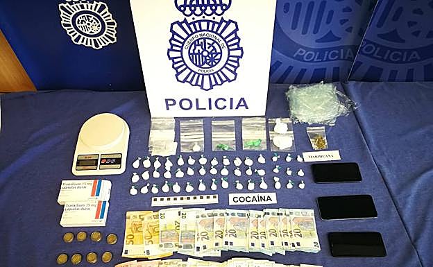 Imagen principal - Detenido un hombre y desmantelado un punto de droga en Logroño