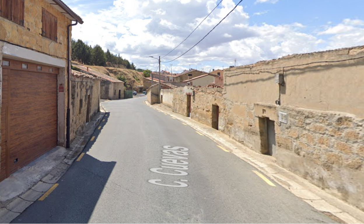 Calle de Cuzcurrita donde ha sucedido el accidente. 