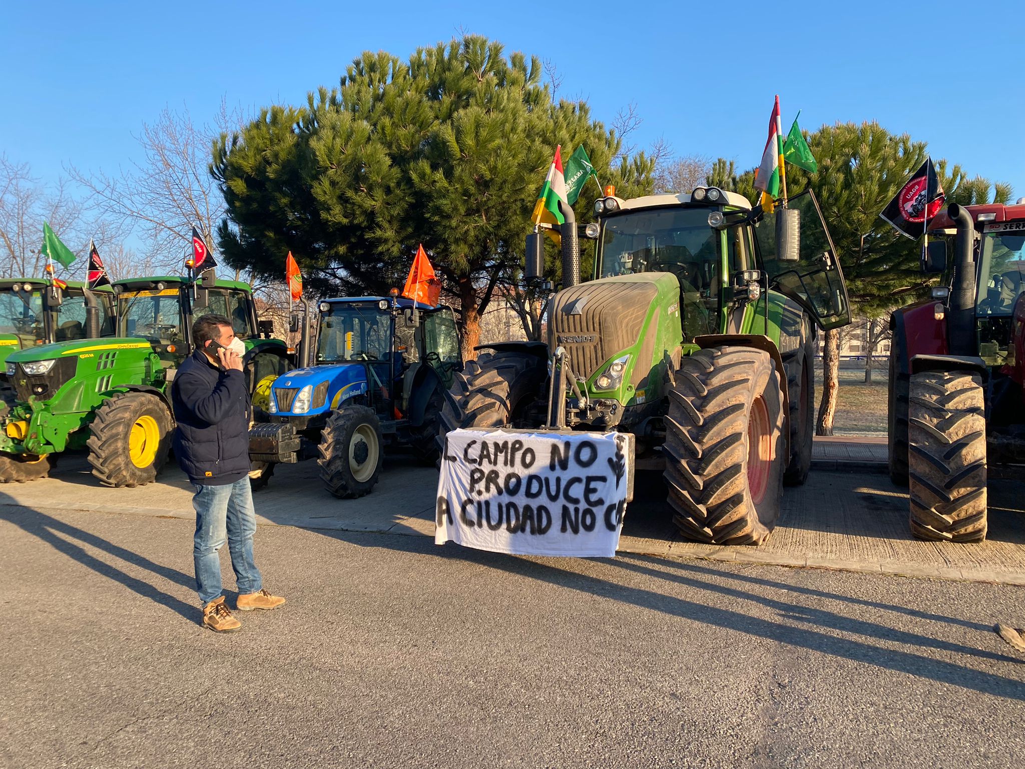 Fotos: Así ha sido la salida de la manifestación del campo