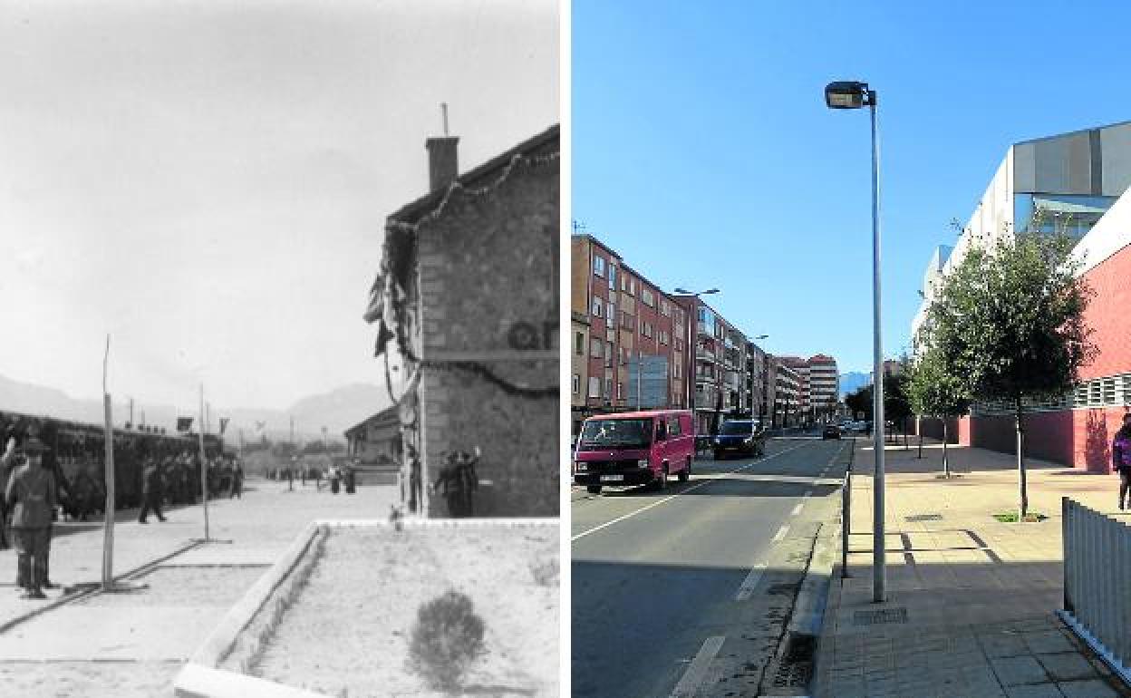 A la izquierda, la imagen de 1942; a la derecha, de 2022. 