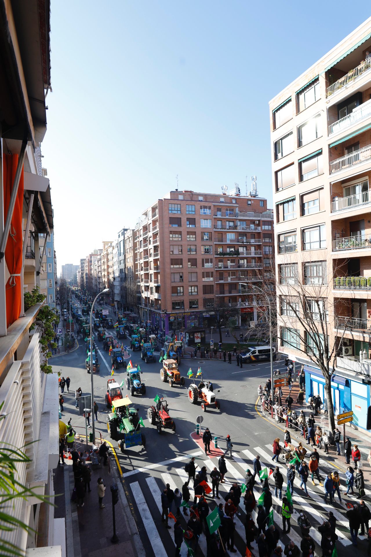 Fotos: La manifestación, a su paso por el centro de Logroño