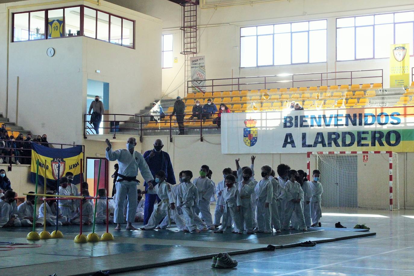 Fotos: Exhibición solidaria de judo en Lardero