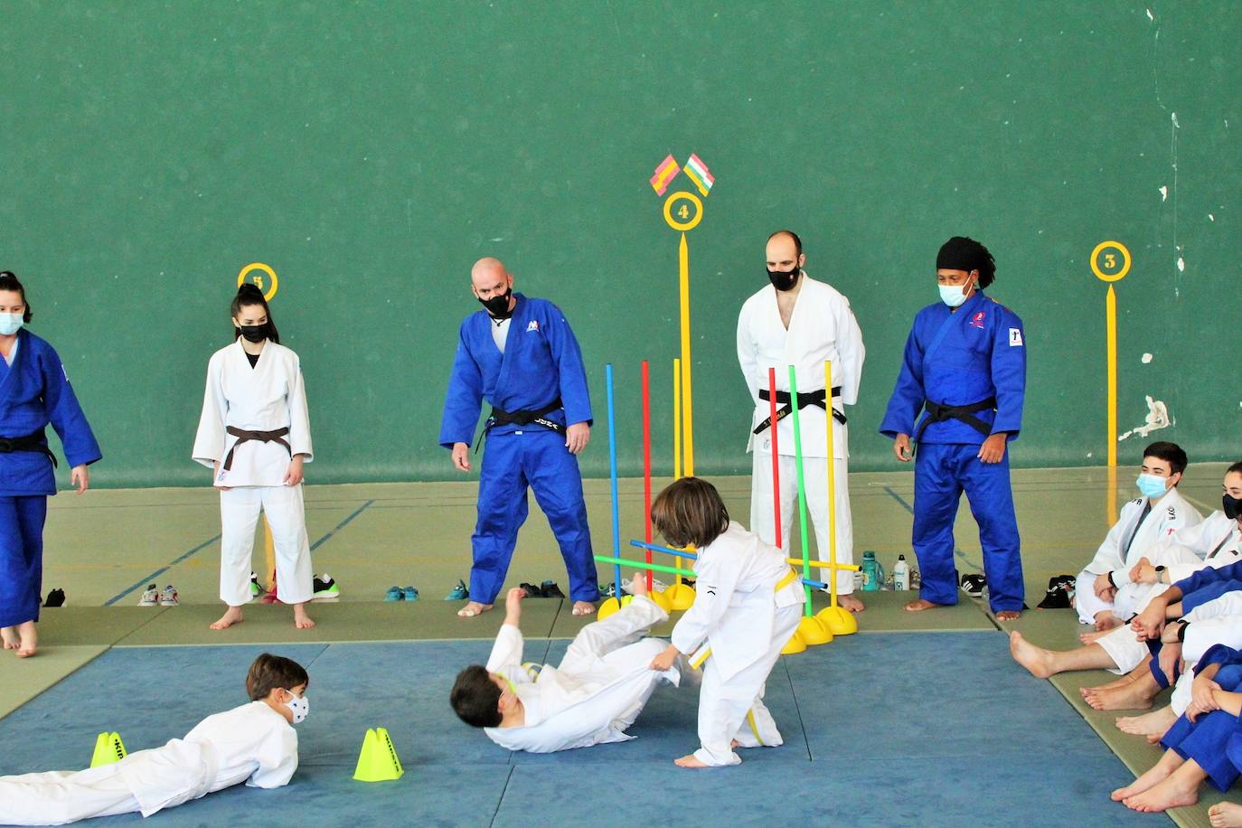 Fotos: Exhibición solidaria de judo en Lardero