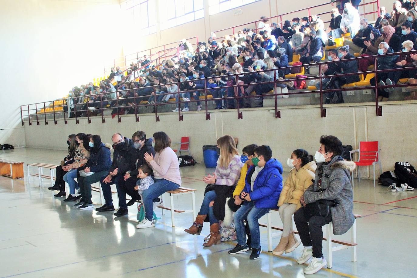 Fotos: Exhibición solidaria de judo en Lardero