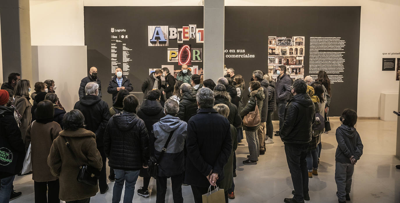 Fotos: Logroño con letra de rótulo