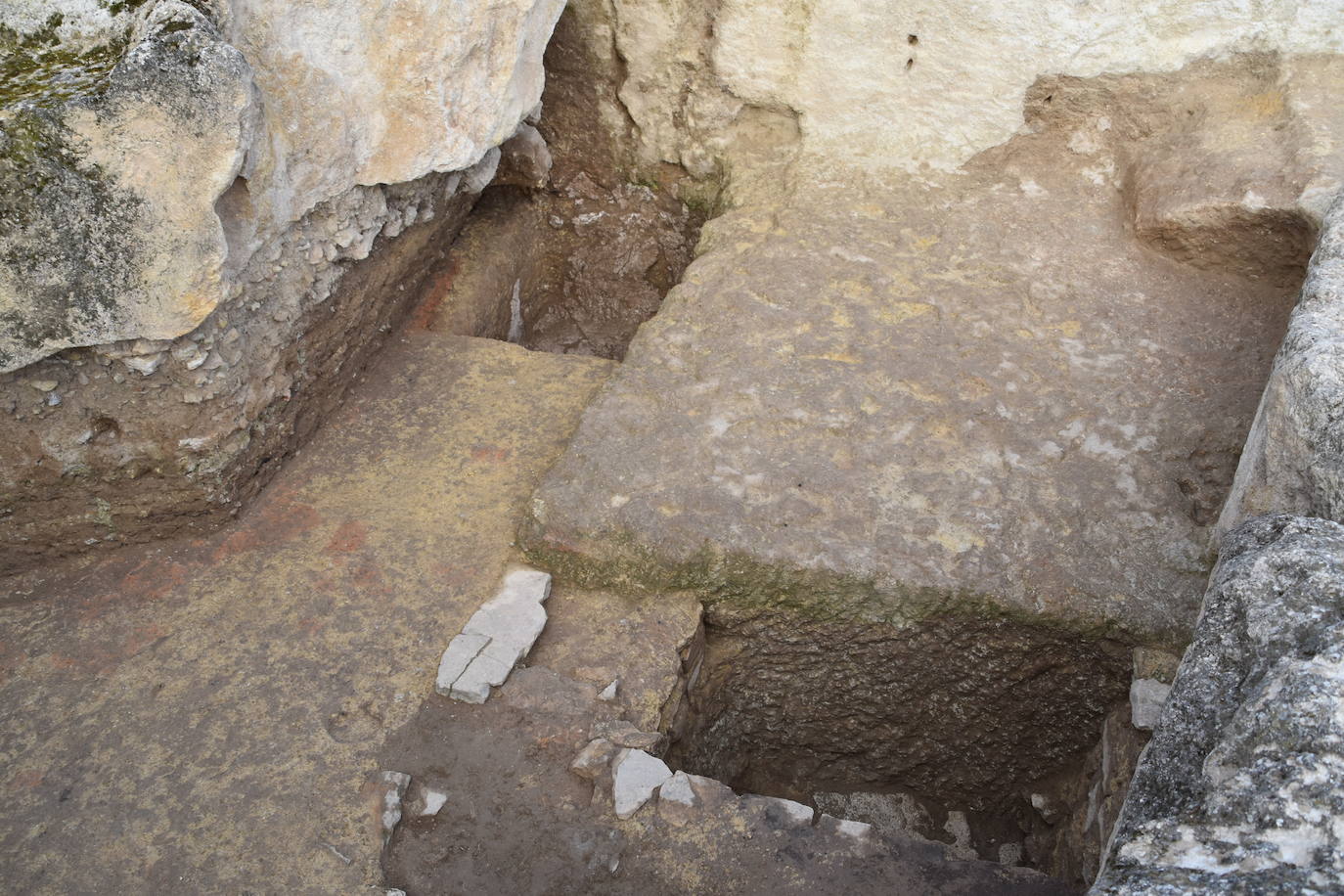 La campaña de mantenimiento del yacimiento arqueológico de Contrebia Leucade ha concluido con importantes novedades como el hallazgo de un lagar en el sector norte. 