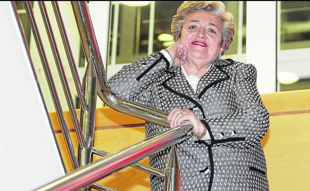 Angelita Alfaro, en una presentación anterior en Logroño. 