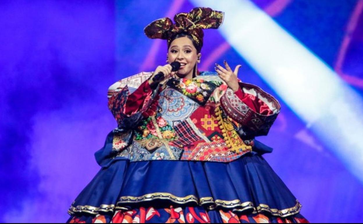 La candidata de Rusia, en la cita del pasado año con Eurovisión.