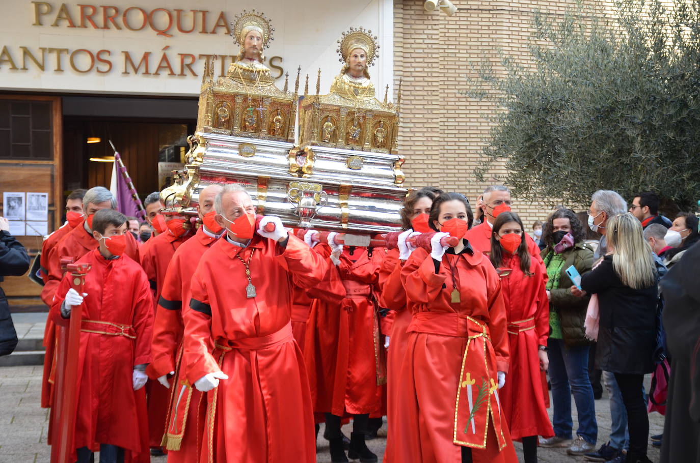 Fotos: La procesión de los mártires Emeterio y Celedonio llena las calles de Calahorra