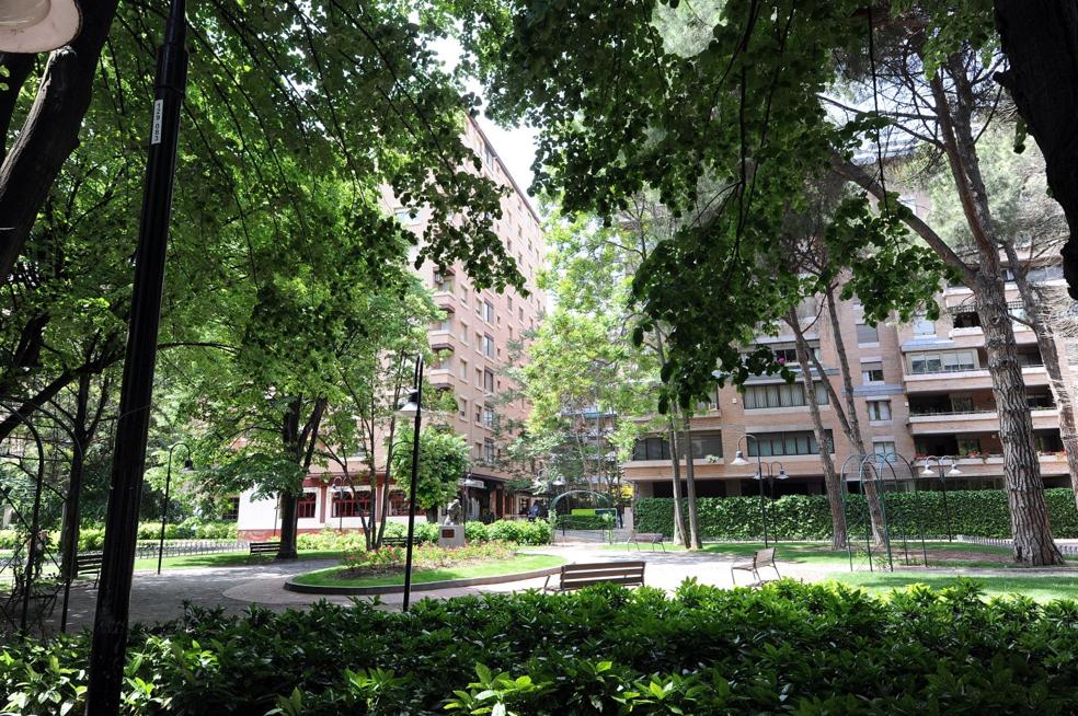 Parque de El Carmen, situado en pleno centro de Logroño. 