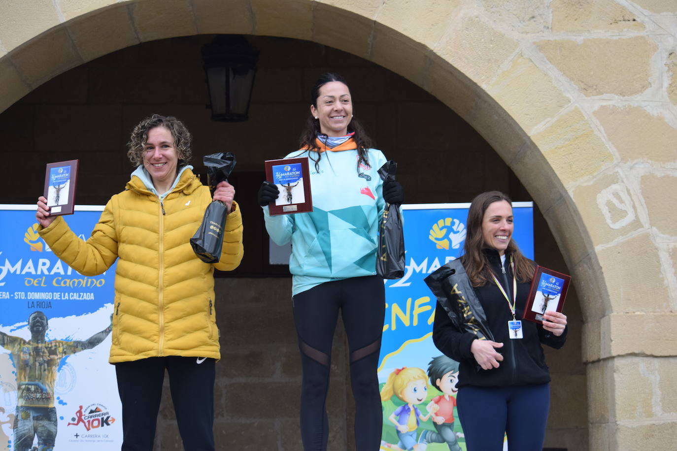 Biruk Rubio y Maite Iñigo se impusieron en la XV Media Maratón del Camino que ha reunido a más de 700 corredores.