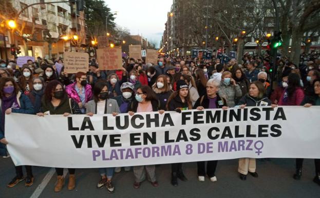 Manifestación del 8M en Logroño