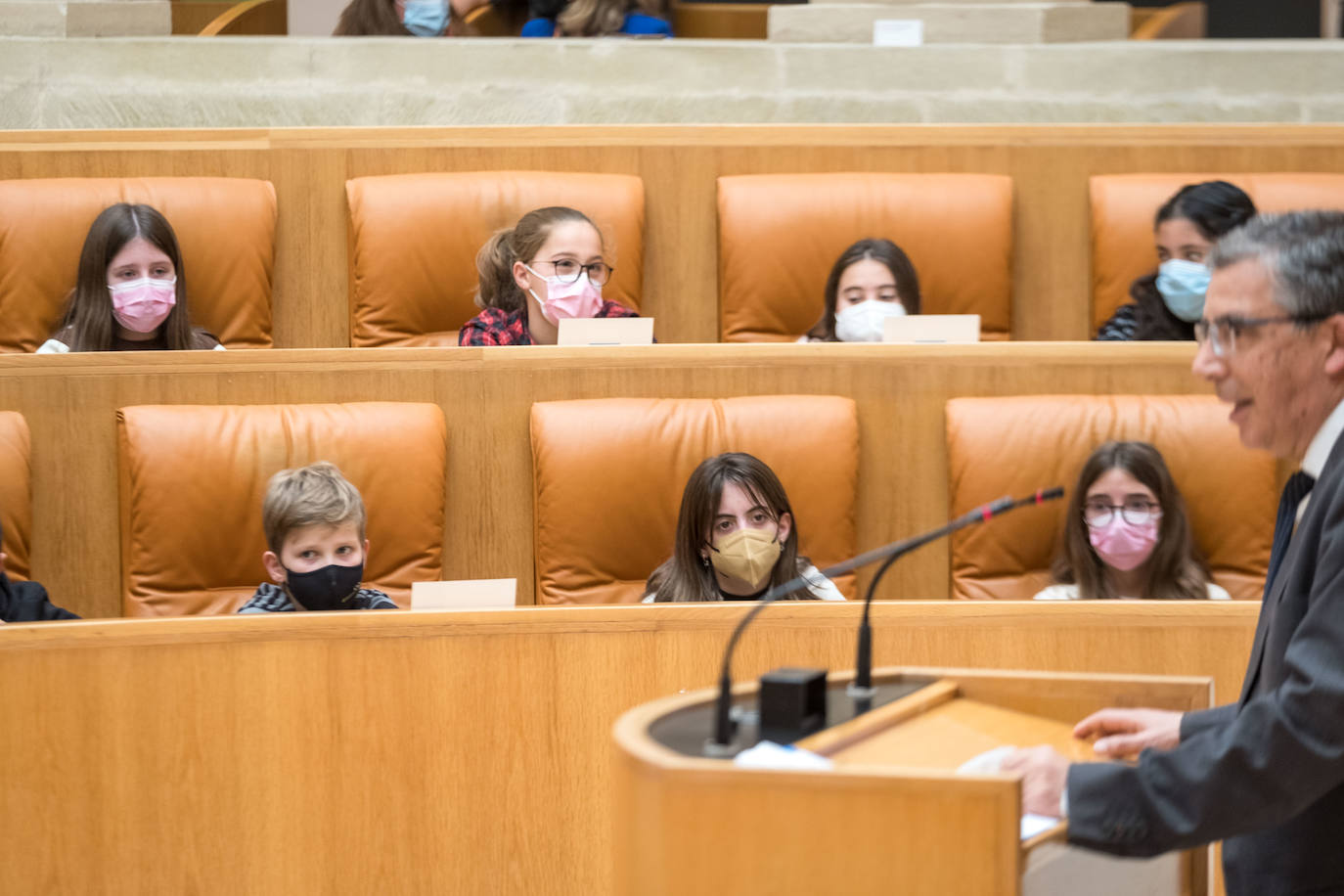 44 escolares de Primaria del CRA (Colegios Rurales Agrupados) Las Cuatro Villas y el Colegio José Ortega Valderrama, de Pradejón, han votado doce propuestas