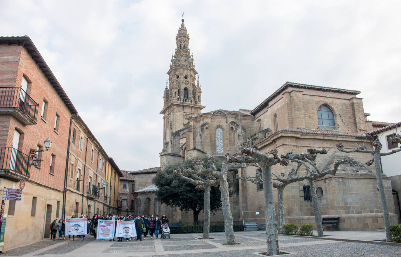 Fotos: Las familias se manifiestan en Santo Domingo de la Calzada por la libre elección de centro