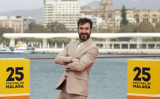 Arturo Valls, en el Festival de Málaga, presentando 'Camera café, la película'.