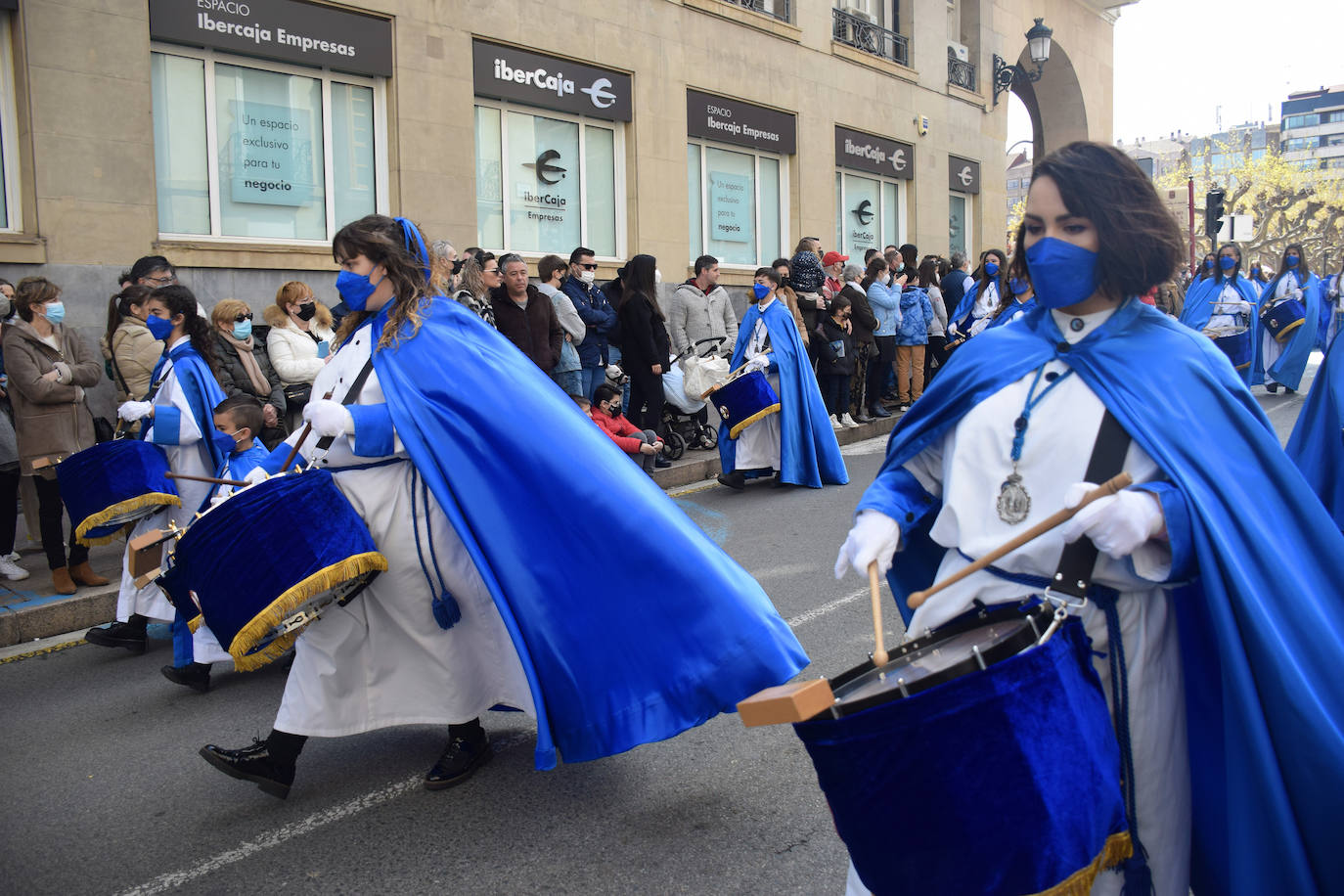 Fotos: Los niños protagonizan la procesión de la Borriquilla de Logroño