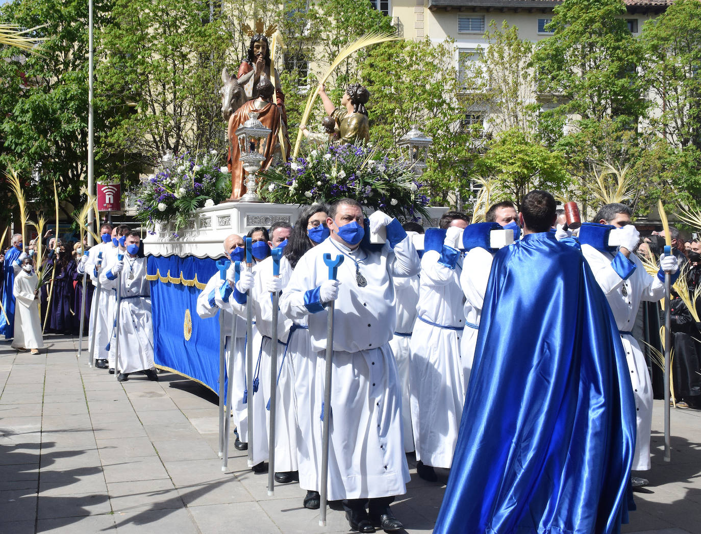 Fotos: Los niños protagonizan la procesión de la Borriquilla de Logroño