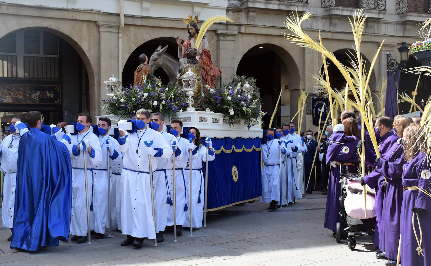 Fotos: Los niños protagonizan la procesión de la Borriquilla de Logroño