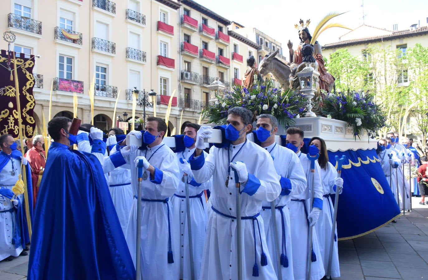 Fotos: Los niños protagonizan la procesión de la Borriquilla de Logroño