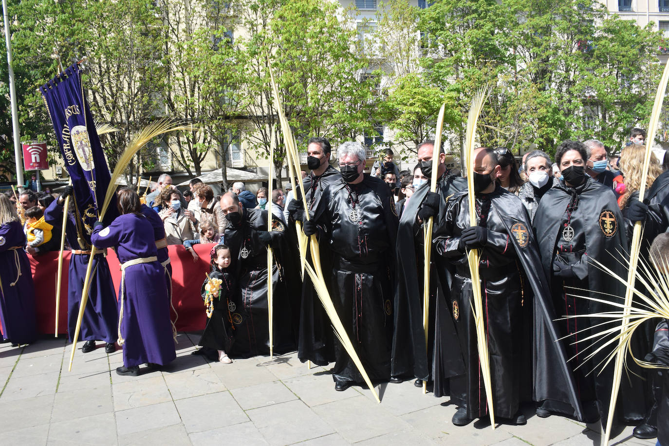 Fotos: Los niños protagonizan la procesión de la Borriquilla de Logroño