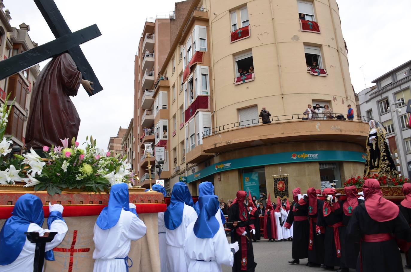 La emoción ha vuelto este jueves al corazón de Calahorra en el Encuentro más esperado de su Semana Santa. 