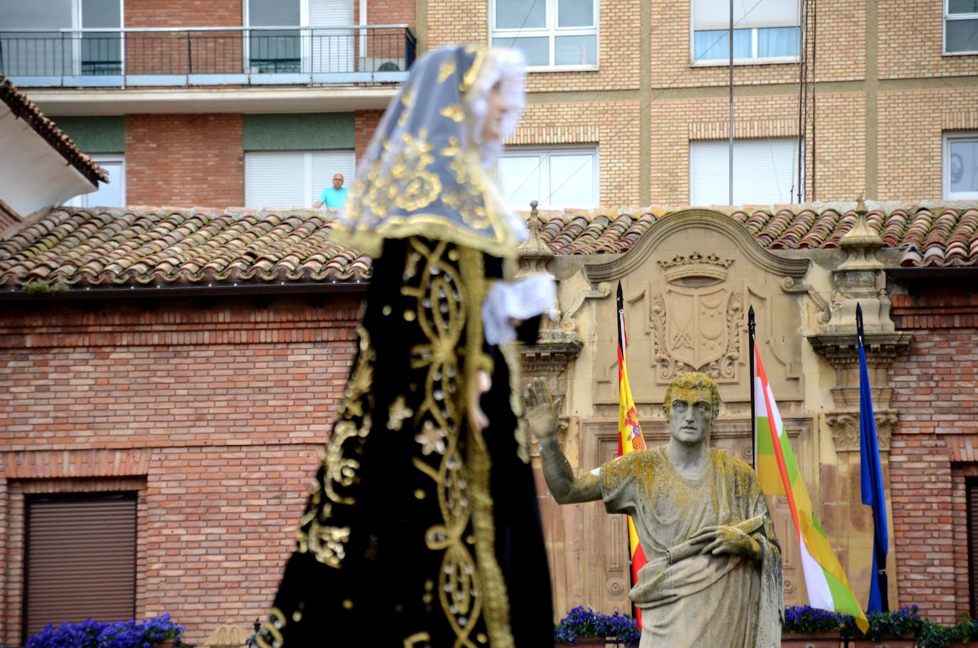 La emoción ha vuelto este jueves al corazón de Calahorra en el Encuentro más esperado de su Semana Santa. 