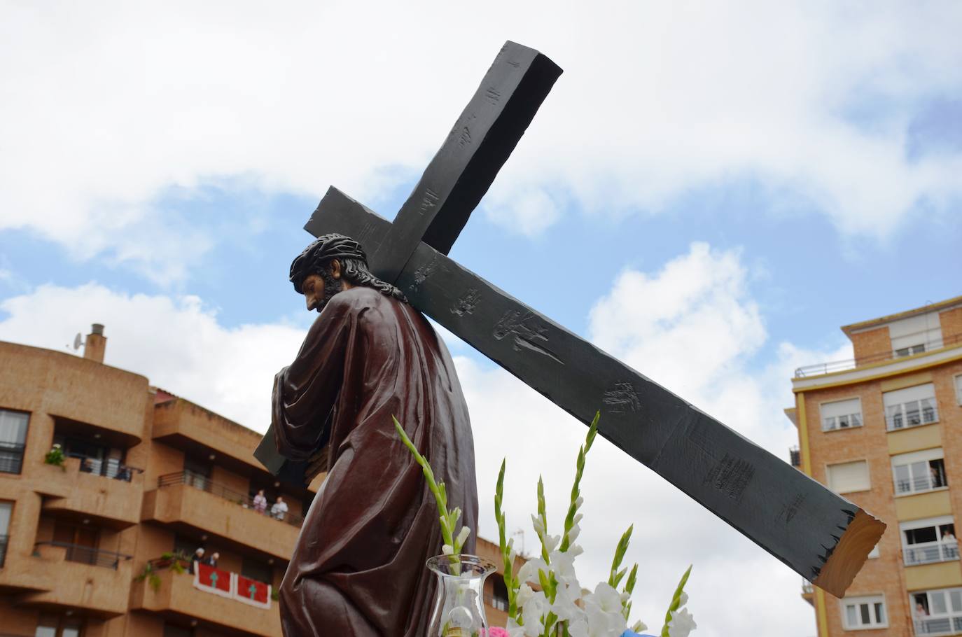 La emoción ha vuelto este jueves al corazón de Calahorra en el Encuentro más esperado de su Semana Santa. 