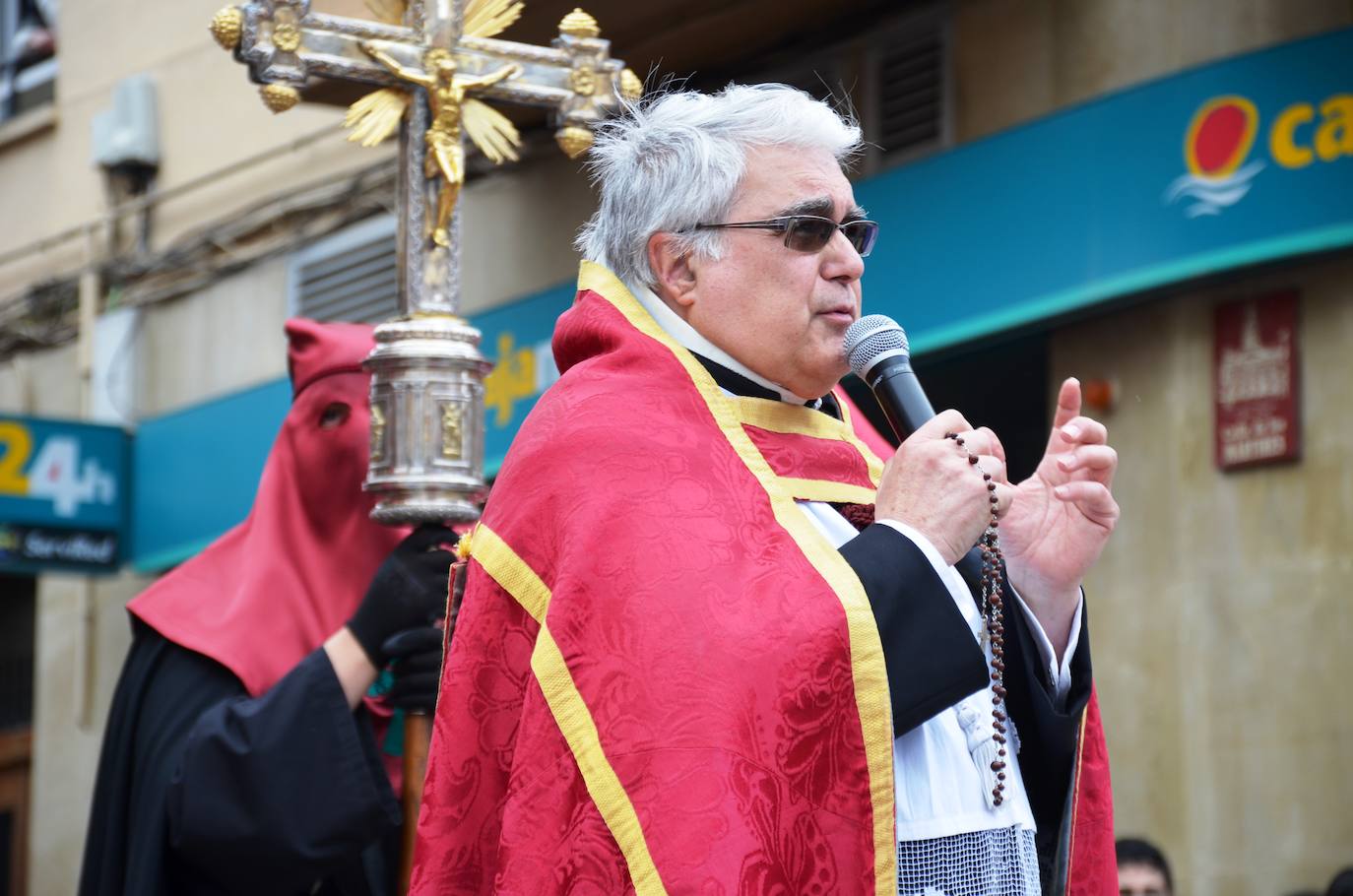 La emoción ha vuelto este jueves al corazón de Calahorra en el Encuentro más esperado de su Semana Santa. 