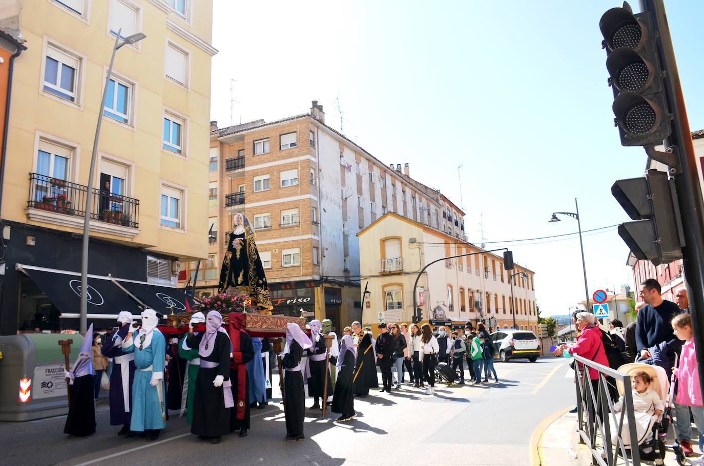 Esta procesión está dedicada a las mujeres maltratadas. 