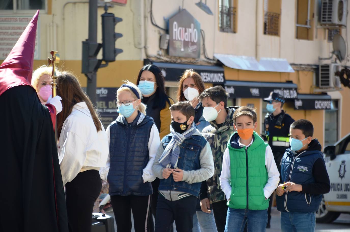 Esta procesión está dedicada a las mujeres maltratadas. 