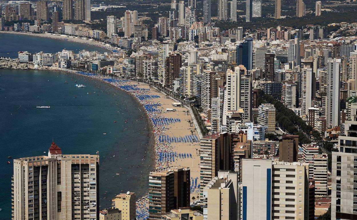 Vista general de Benidorm.