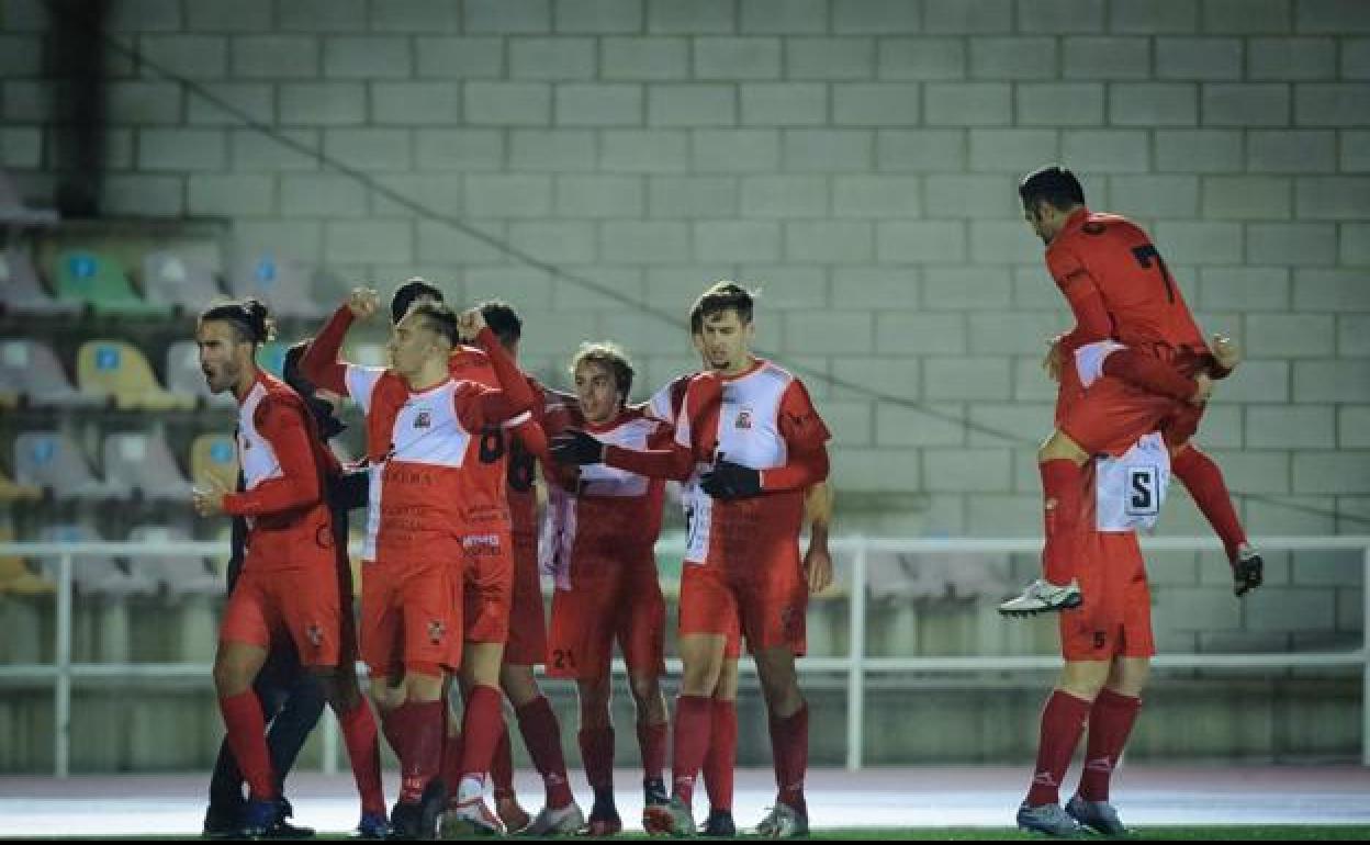 Los jugadores de Varea, en una imagen de archivo. 