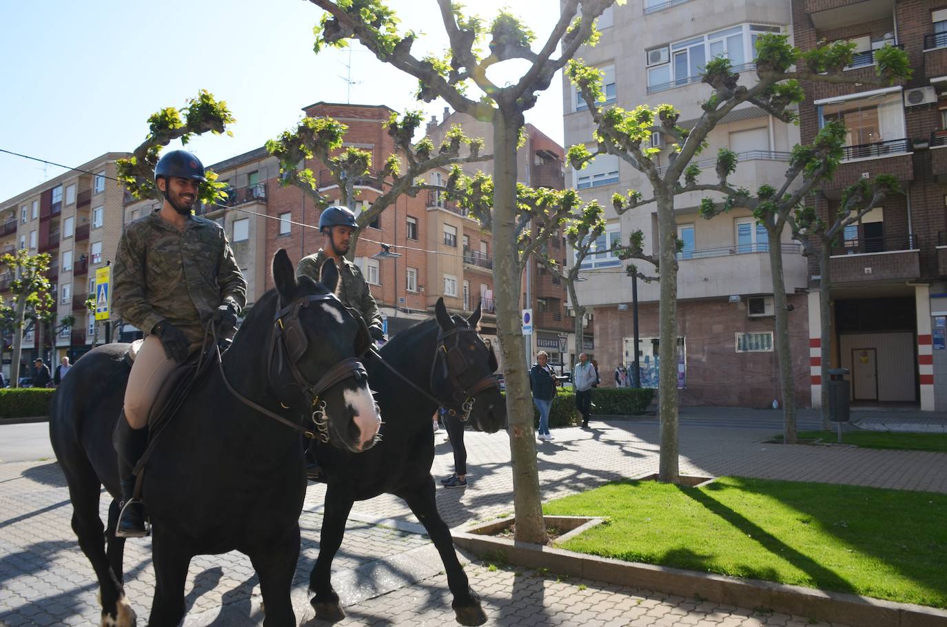 Fotos: Desfile de la Guardia Real a caballo por Calahorra