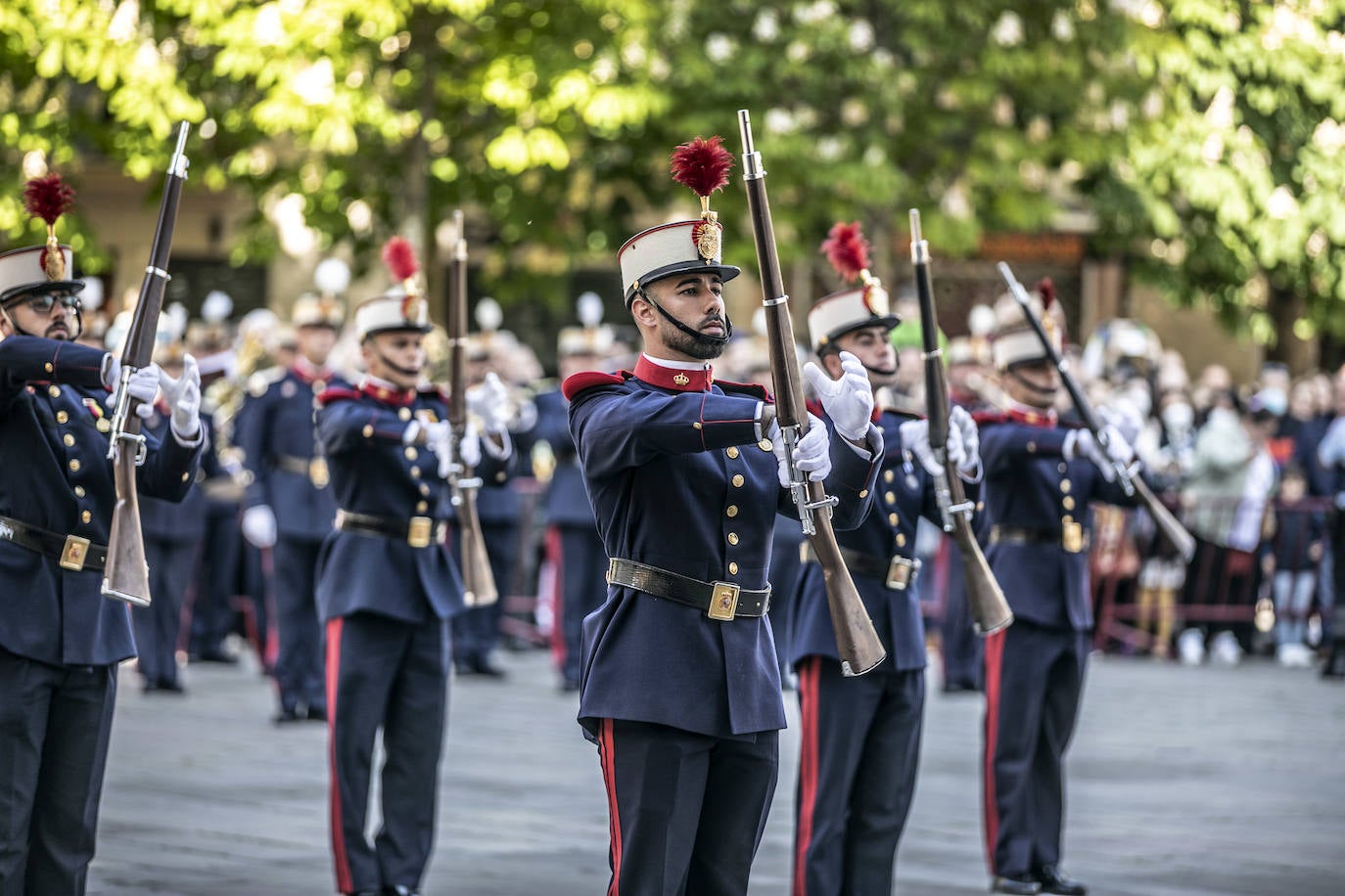 Fotos: La Guardia Real desfila por el centro de Logroño