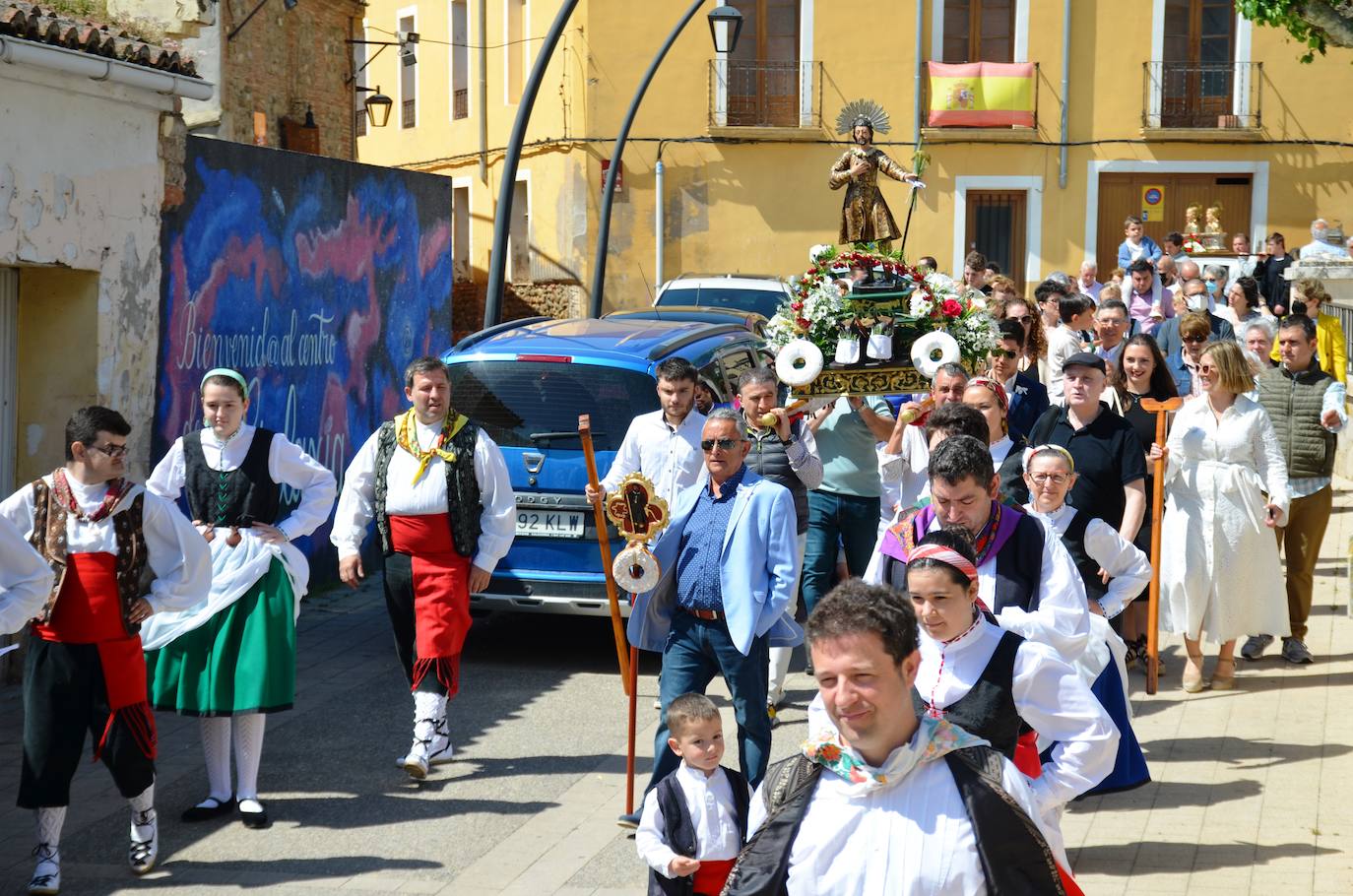 Fotos: Procesión de San Isidro en Calahorra