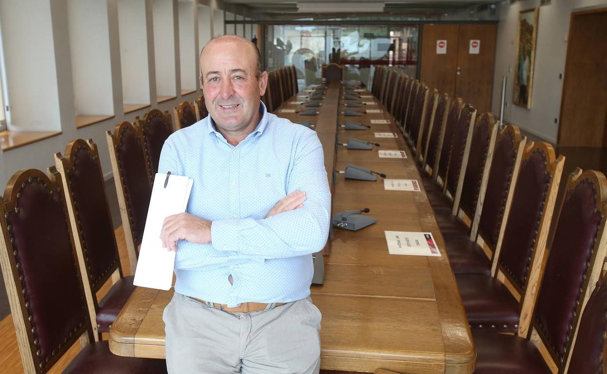 Persistente. Fernando Ezquerro, en el salón de plenos del Consejo Regulador.