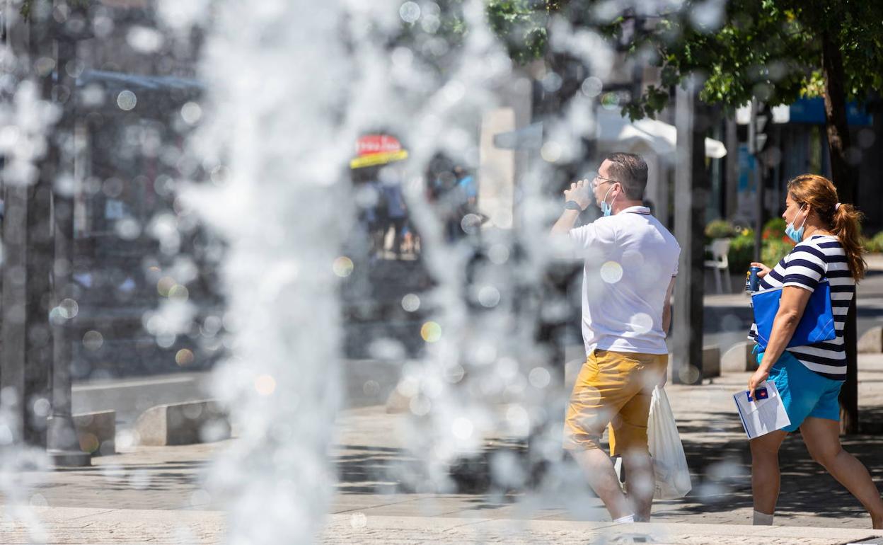 Las altas temperaturas dan hoy un respiro y se desploman mañana en La Rioja