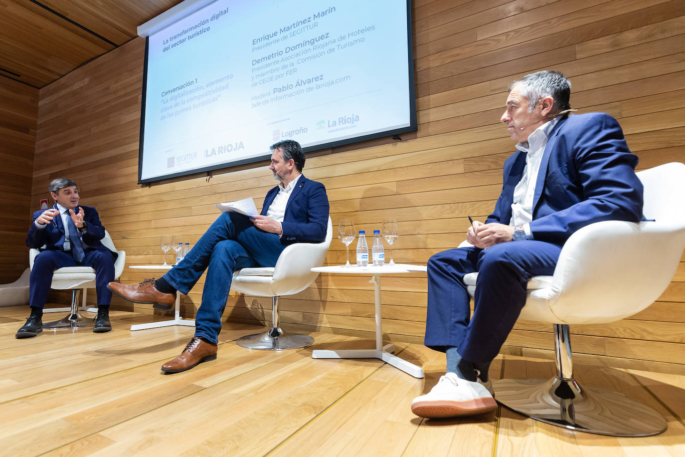 Enrique Martínez, Pablo Álvarez y Demetrio Dominguez