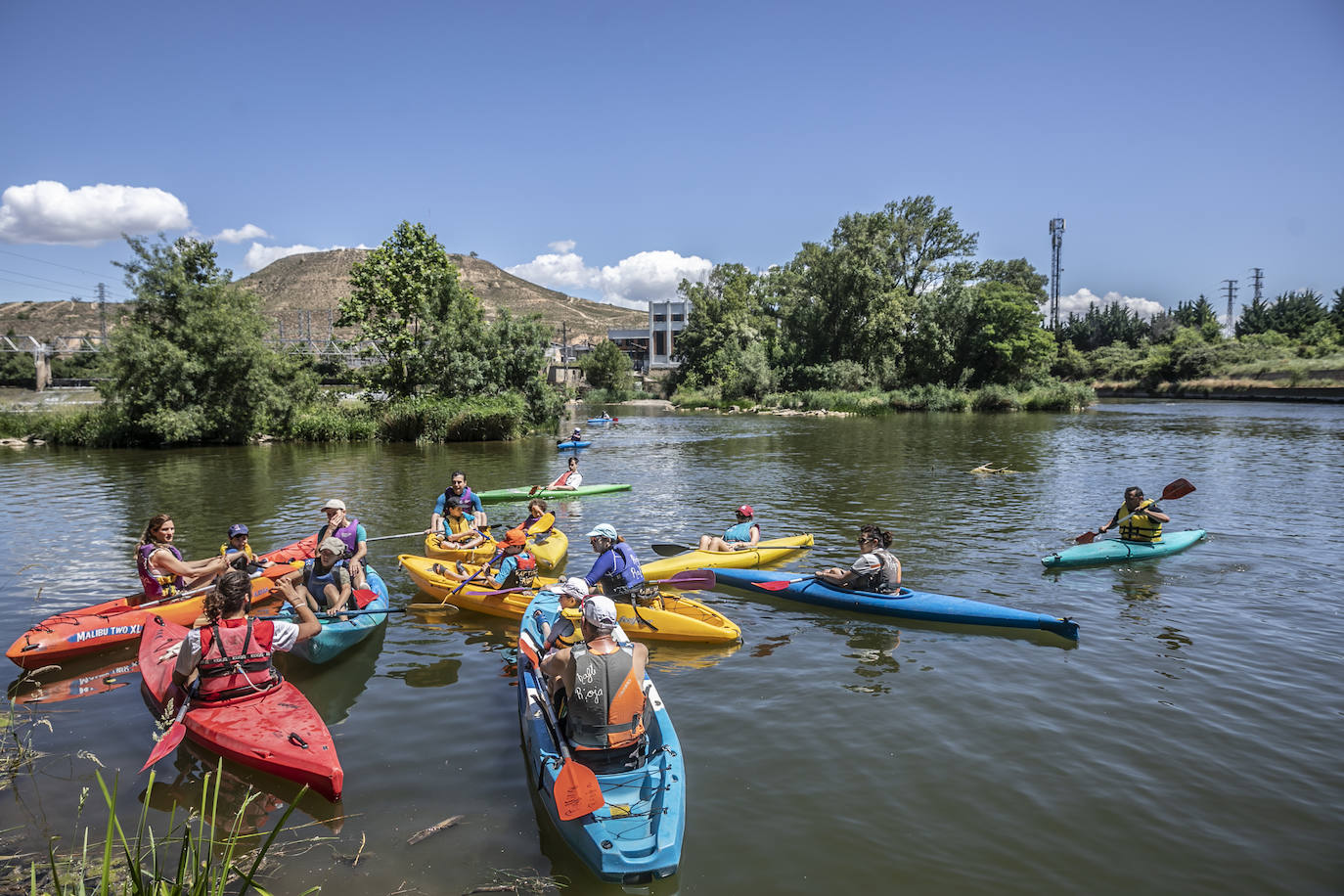 Fotos: Jornada didáctica en kayak para conocer la fauna del Ebro