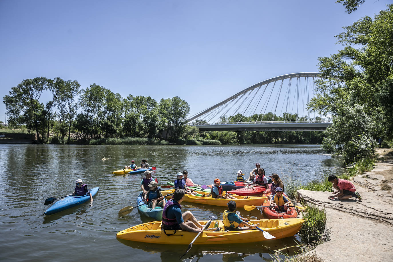 Fotos: Jornada didáctica en kayak para conocer la fauna del Ebro