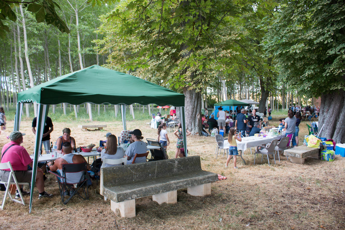 Fotos: Cientos de personas celebran la romería de Las Abejas comiendo lentejas