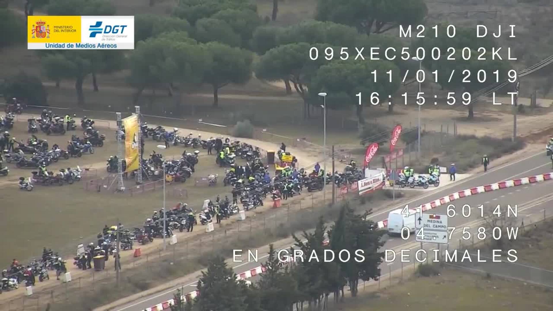 Infracciones de tráfico grabados con los drones de la DGT