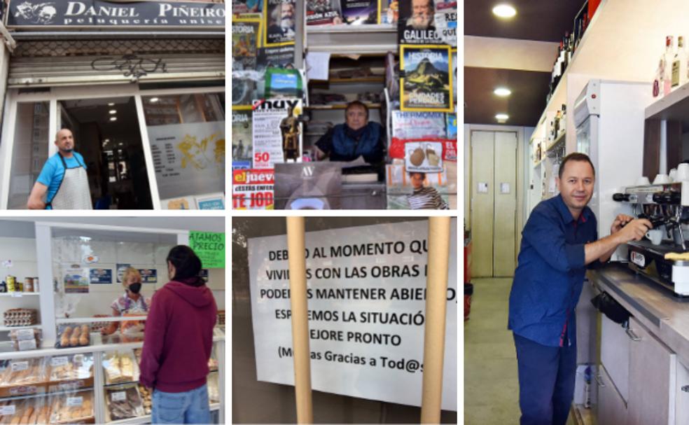 Comercios afectados por el corte del nuedo de Vara de Rey. 