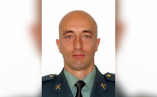 El teniente coronel Pedro Alfonso Casado, jefe del operativo de la UEI en Santovenia. 