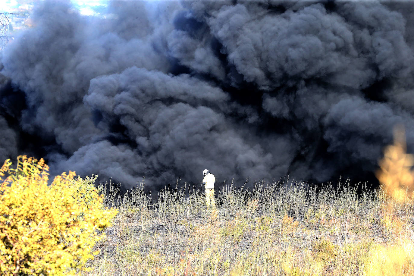 Fotos: La empresa Zabaleta, afectada por el fuego del Polígono Cantabria