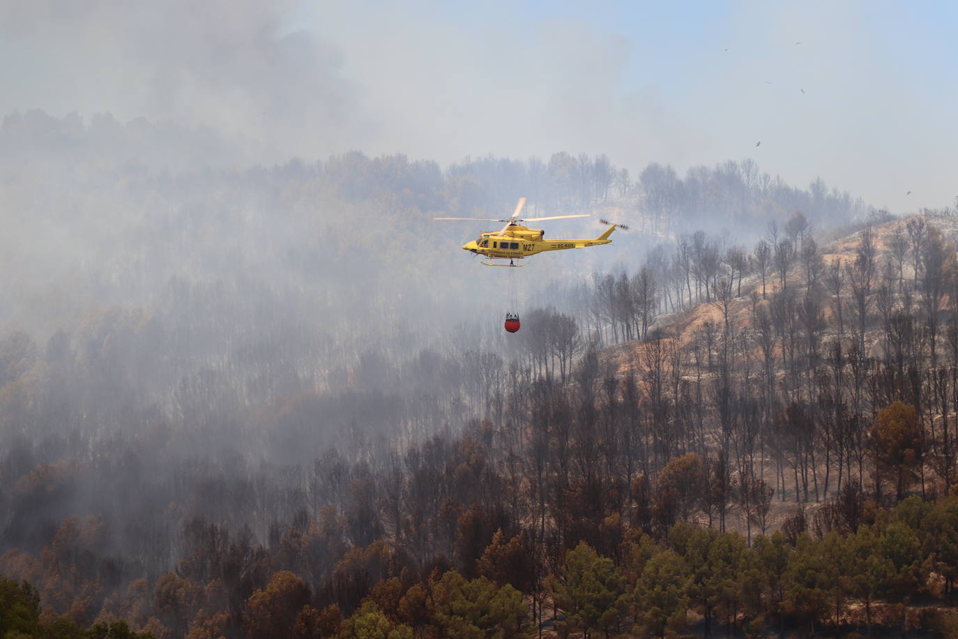 Fotos: Incendio en el monte Yerga en Alfaro y Grávalos