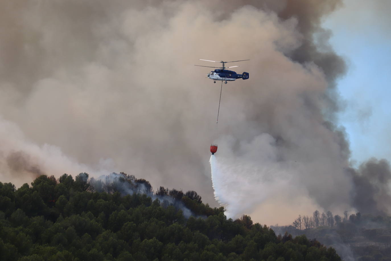 Fotos: Incendio en el monte Yerga en Alfaro y Grávalos