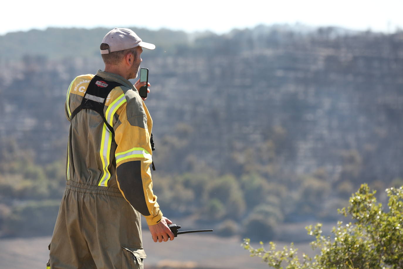 Fotos: Incendio en Yerga: las imágenes del fuego que quema el monte riojano